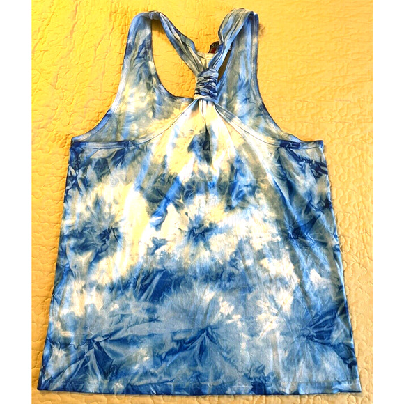 Mickey Mouse Women's Tank Top ONE SIZE Tie Dye Swim Muscle Shirt Blue - Picture 2 of 6